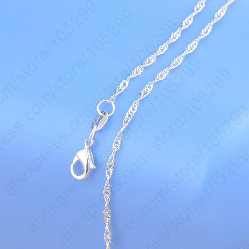Genuine 925 Sterling Silver Chain Necklace Set - Kirijewels.com