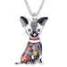 Chihuahua Maxi Statement Necklace-Choker Necklaces-Kirijewels.com-Multiclor-Kirijewels.com