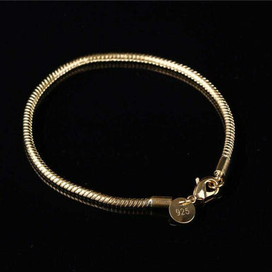 Fine Fashion Sterling Silver Bracelet-Chain & Link Bracelets-Kirijewels.com-gold-Kirijewels.com