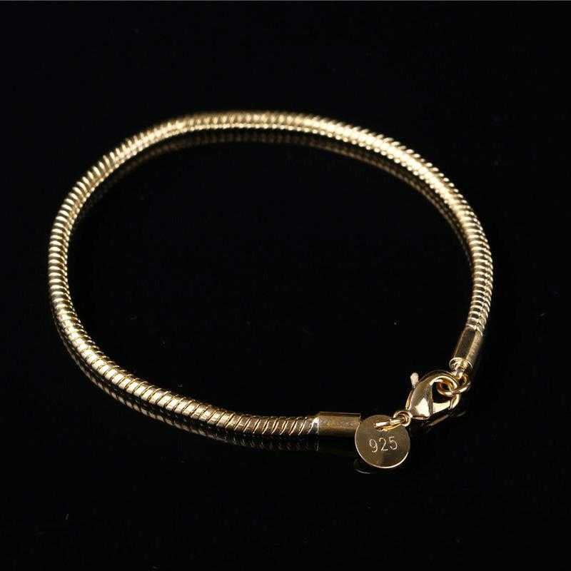 Free Sterling Silver Fine Fashion Bracelet-Chain & Link Bracelets-Kirijewels.com-gold-Kirijewels.com