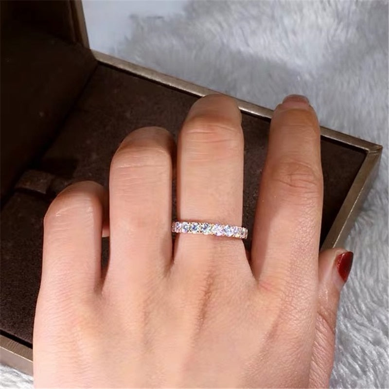 Emma White Gold Cubic Zirconia Wedding Ring