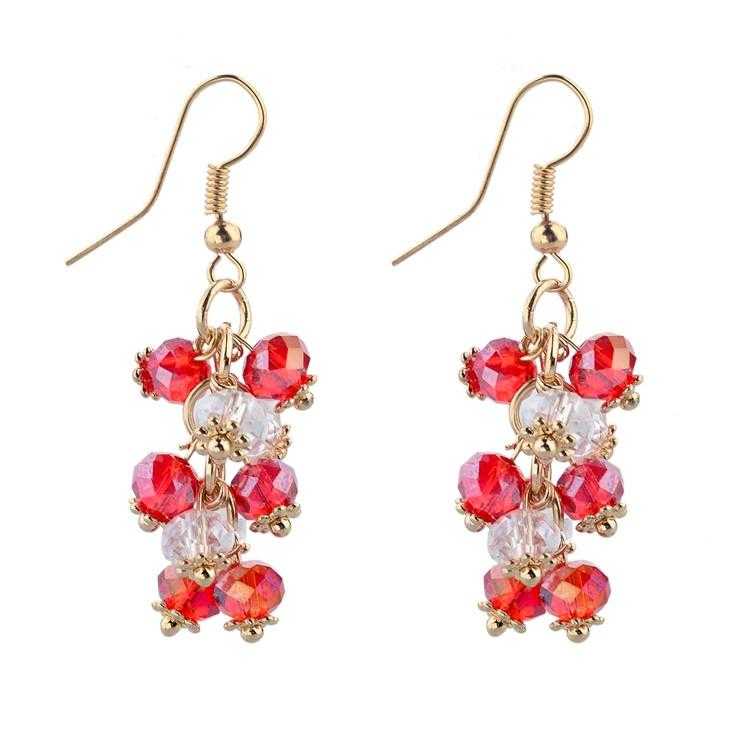 Free Romantic Drop Earrings-earrings-Kirijewels.com-white red-Kirijewels.com
