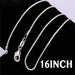 Super Thin 925 Sterling Silver Snake Chain Necklace-Necklace-Kirijewels.com-16inch silver-Kirijewels.com