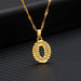 Gold Plated Stainless Steel Alphabet Necklace - Kirijewels.com