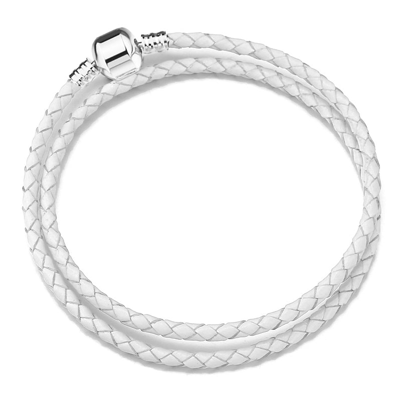 Original DIY Sterling Silver Snake Chain Charm Bracelet