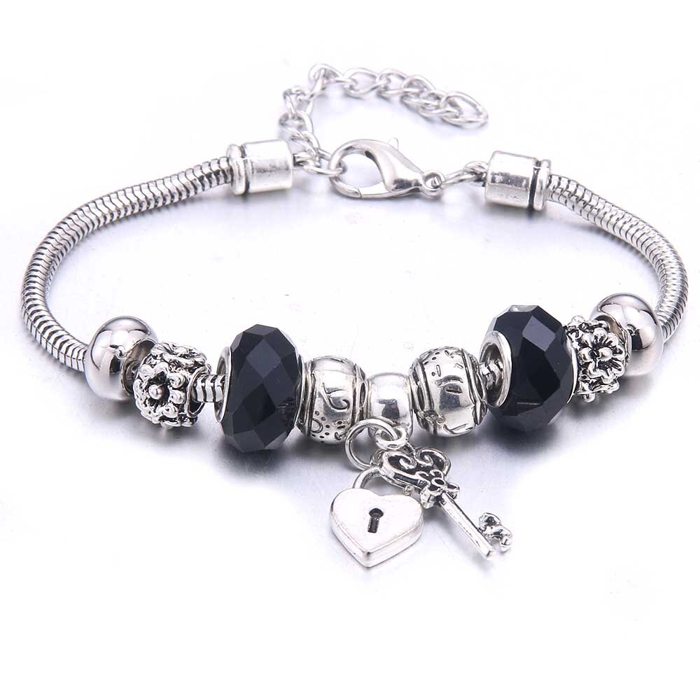Babar Elephant Charm Beads Bracelet