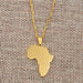 Classic Africa Map Necklace - Kirijewels.com