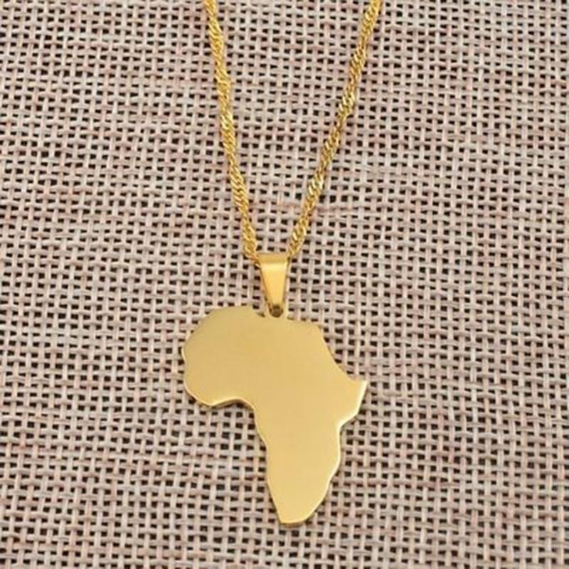 Classic Africa Map Necklace - Kirijewels.com