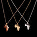 Classic Africa Map Necklace - Kirijewels.com