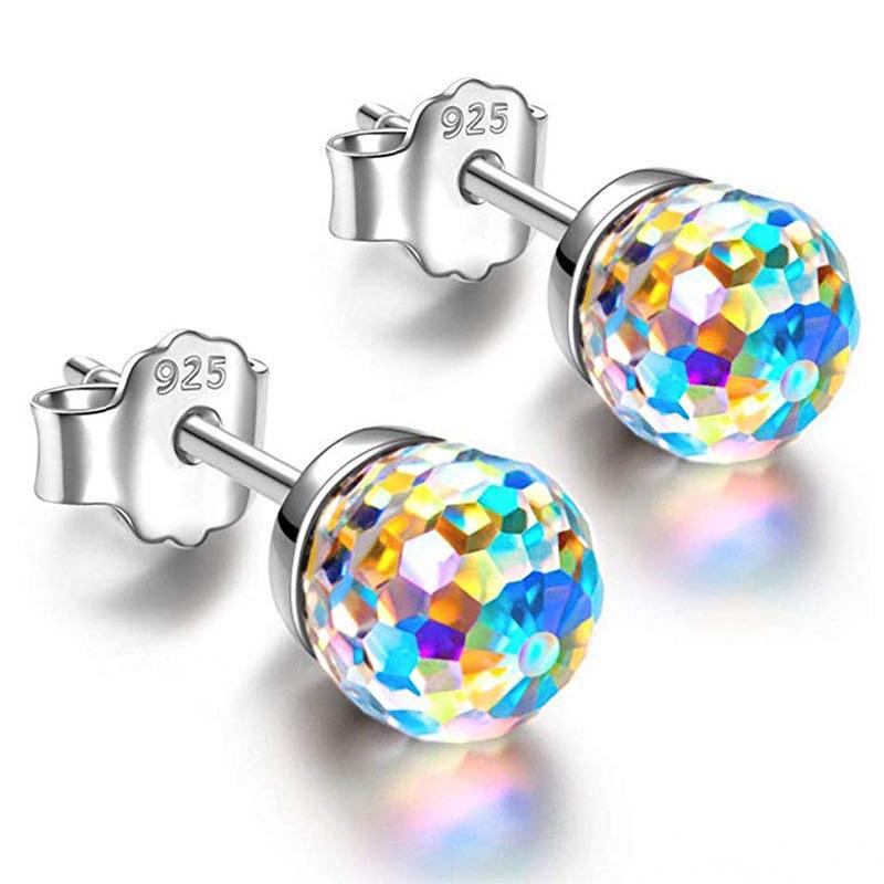 Sterling Silver Rainbow Sapphire Earrings 001-210-01509 | Rasmussen Diamonds  | Mount Pleasant, WI