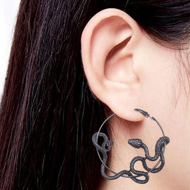 Amelia Twining Snake Hoop Earrings - Kirijewels.com