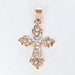 Cross Crucifix Clear Crystal Jesus Necklace - Kirijewels.com