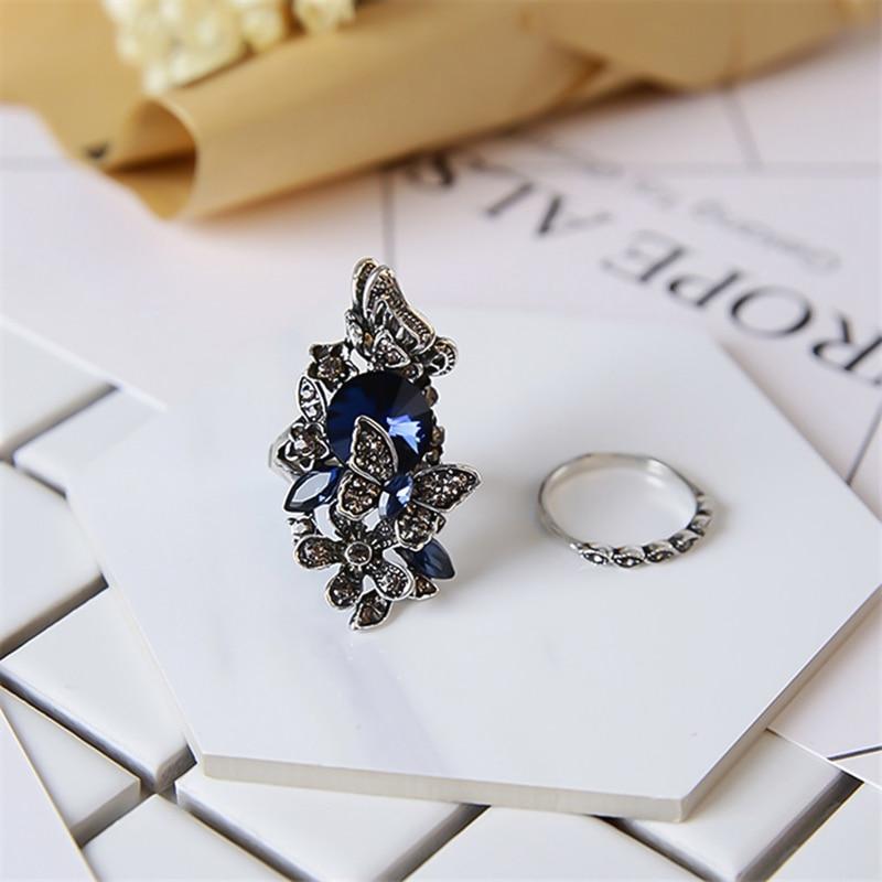 Monarch Crystal Butterfly Wedding Ring - Kirijewels.com