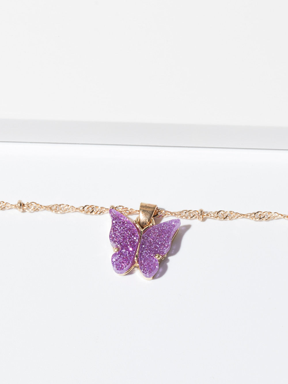 Cocktail Party Butterfly Statement Necklace