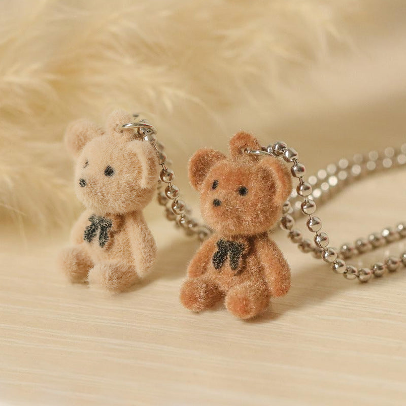 Long Sweater Grizzlee Bear Necklace
