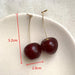 Simulated Red Cherry Earrings - Kirijewels.com