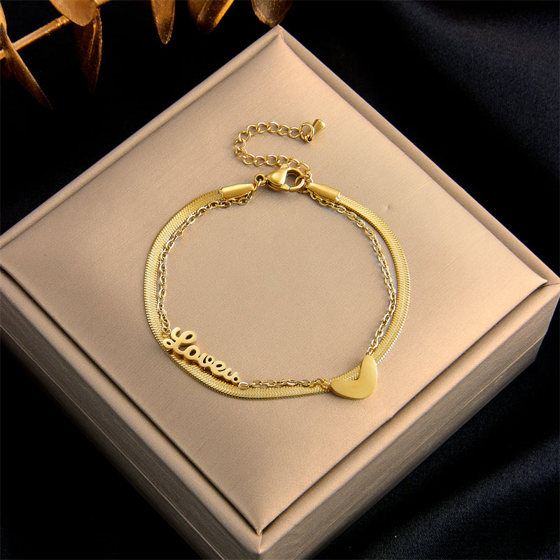 Exquisite Stainless Steel Fashion Link Chain Bracelet