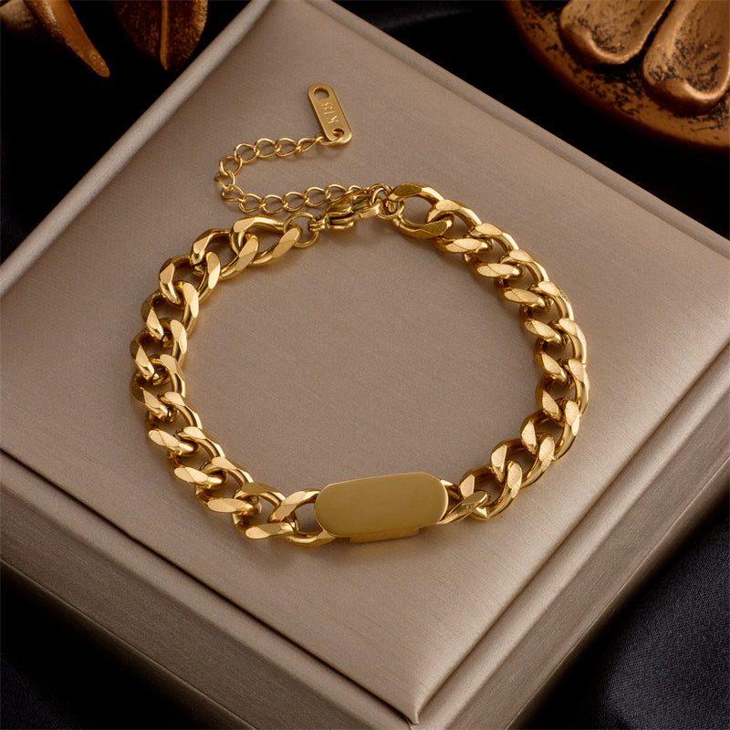 Exquisite Stainless Steel Fashion Link Chain Bracelet