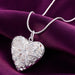 DOTEFFIL 925 Sterling Silver Photo Frame Necklace - Kirijewels.com