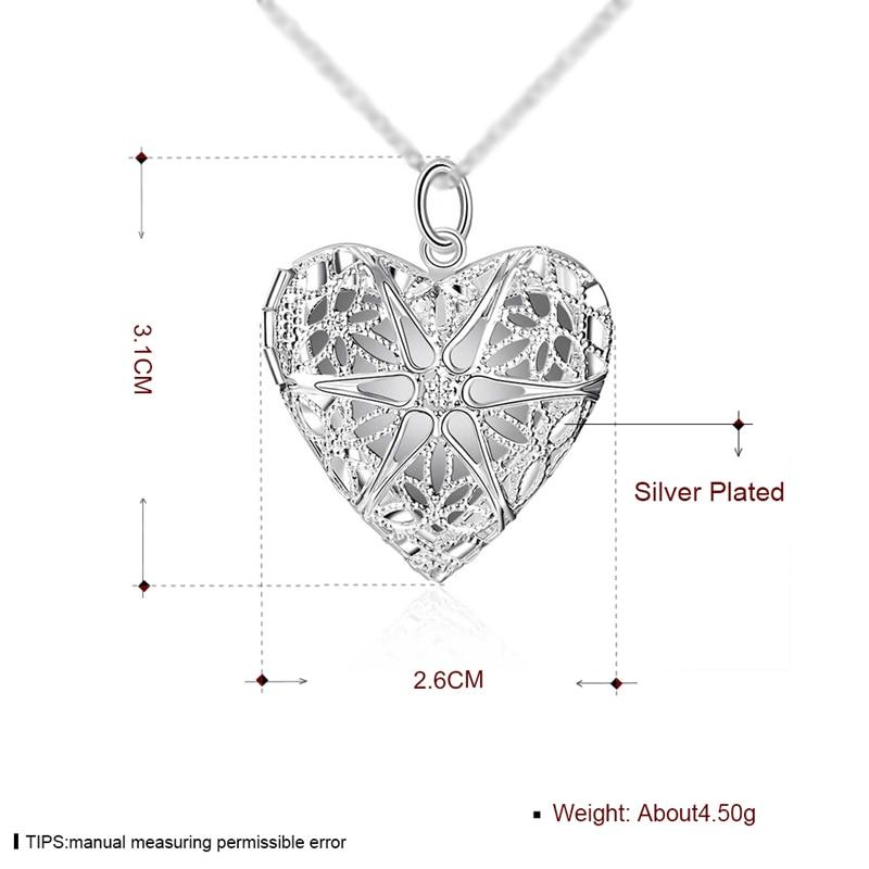 DOTEFFIL 925 Sterling Silver Photo Frame Necklace - Kirijewels.com