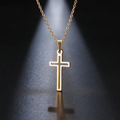 DOTIFI Stainless Steel Chain Cross Necklace - Kirijewels.com