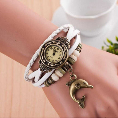 FREE Dolphin Bracelet Wrist Watch-Watch-Kirijewels.com-Black-Kirijewels.com