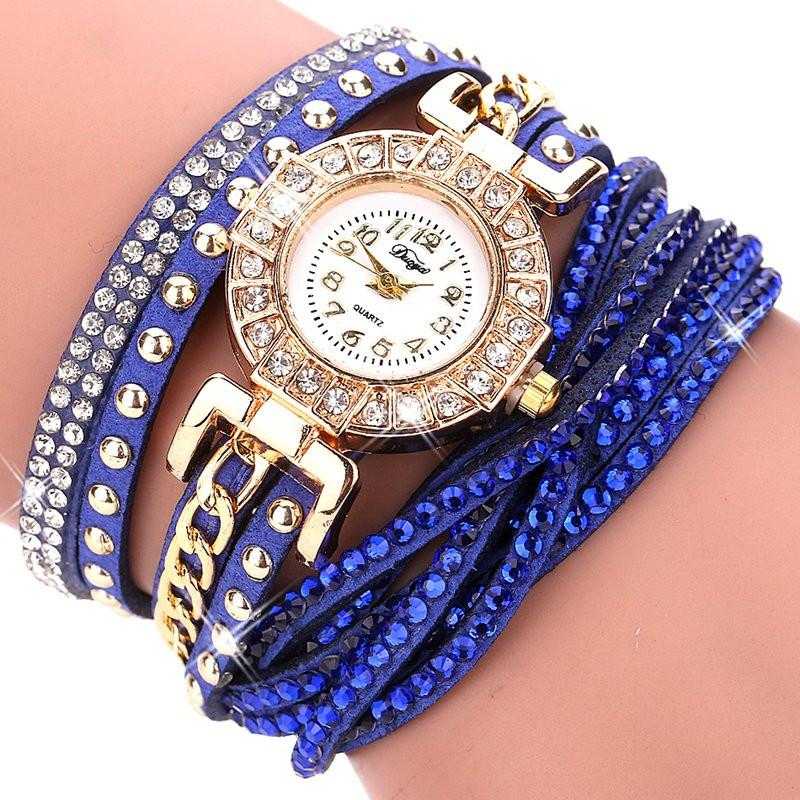 FREE Colourful Bracelet Wrist Watch-Watch-Kirijewels.com-001 Blue-Kirijewels.com
