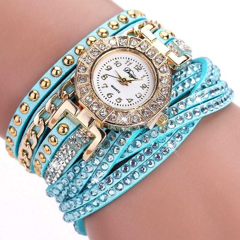 FREE Colourful Bracelet Wrist Watch-Watch-Kirijewels.com-001 Mint Green-Kirijewels.com