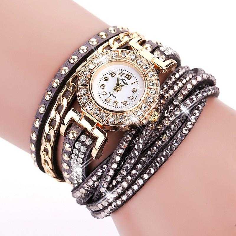 FREE Colourful Bracelet Wrist Watch-Watch-Kirijewels.com-001 Black-Kirijewels.com