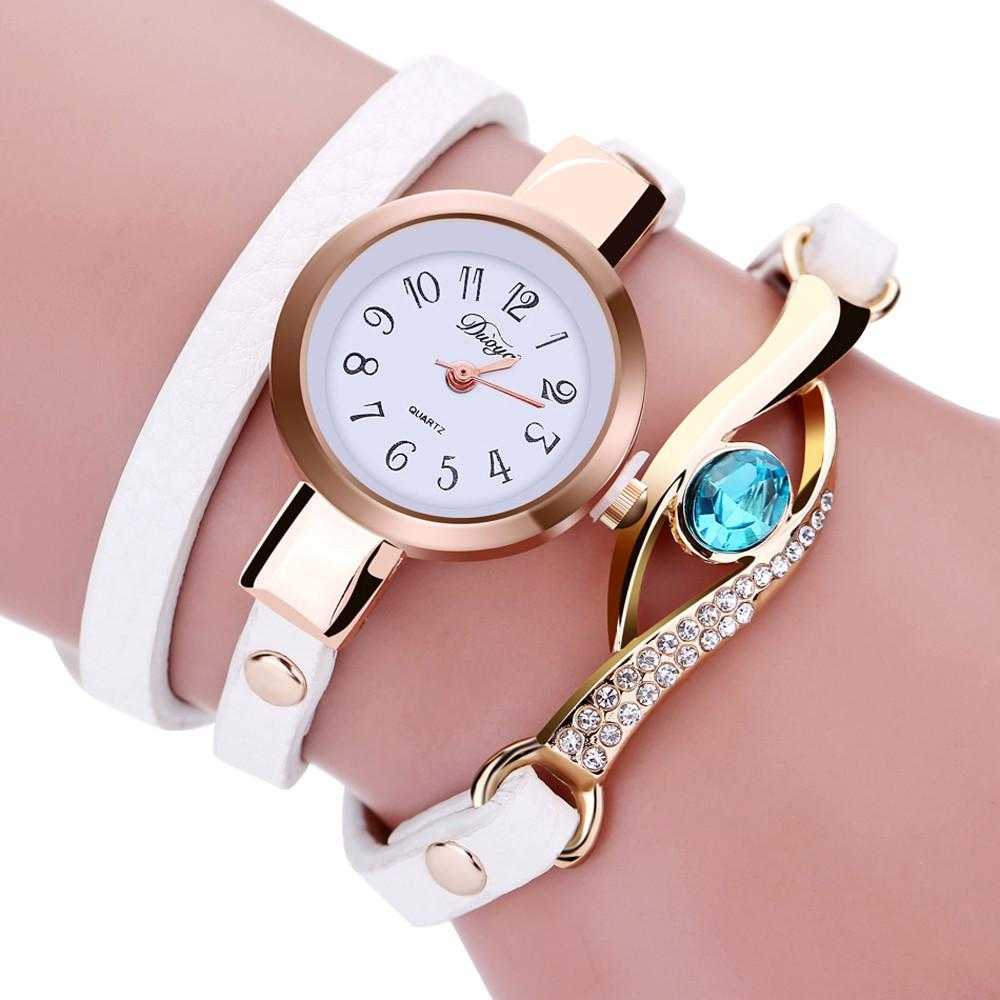 Ladies' Eye Gemstone Luxury Watch-Women's Watches-Kirijewels.com-White Watch-Kirijewels.com