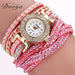 Free Duoya Crystal Rhinestone Wristwatch-Women's Watches-Kirijewels.com-Pink-Kirijewels.com