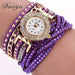 Free Duoya Crystal Rhinestone Wristwatch-Women's Watches-Kirijewels.com-Purple-Kirijewels.com