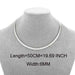 Free New Elegant Stainless Steel Choker Necklace-Choker Necklaces-Kirijewels.com-SSNEG7314 Gold 50CM-Kirijewels.com