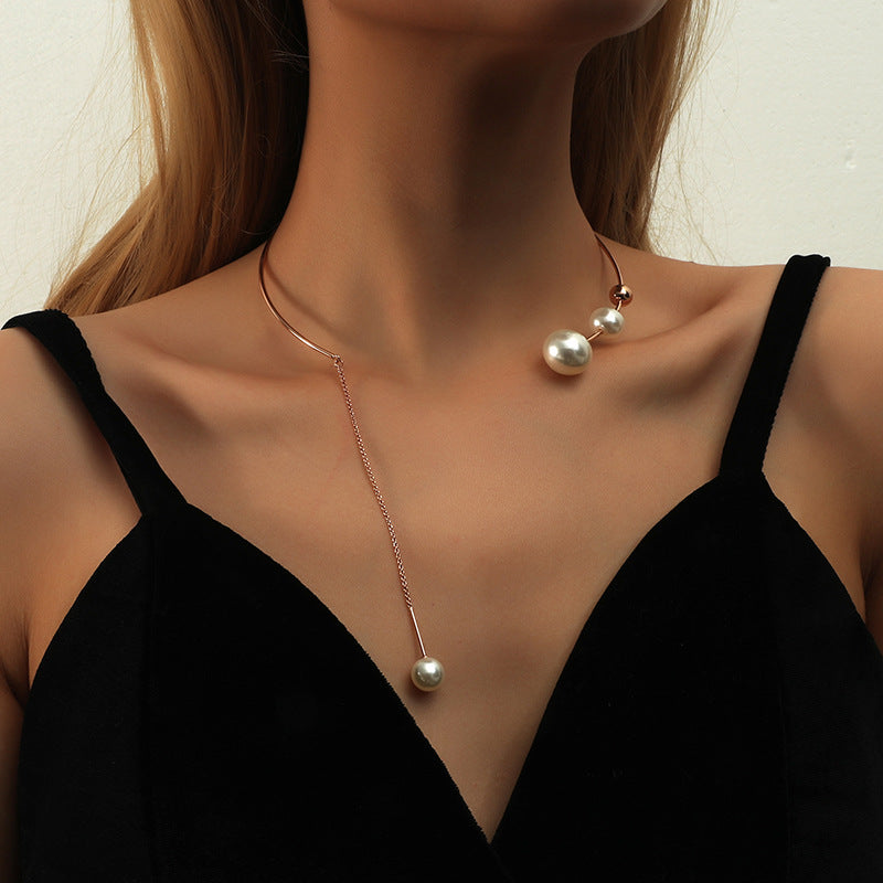 Water-Wave Pearl Necklace