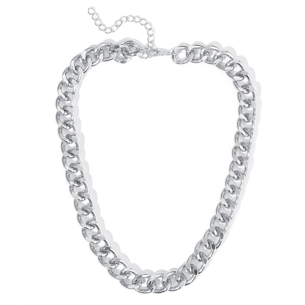 American Retro Style Thick Chain Necklace