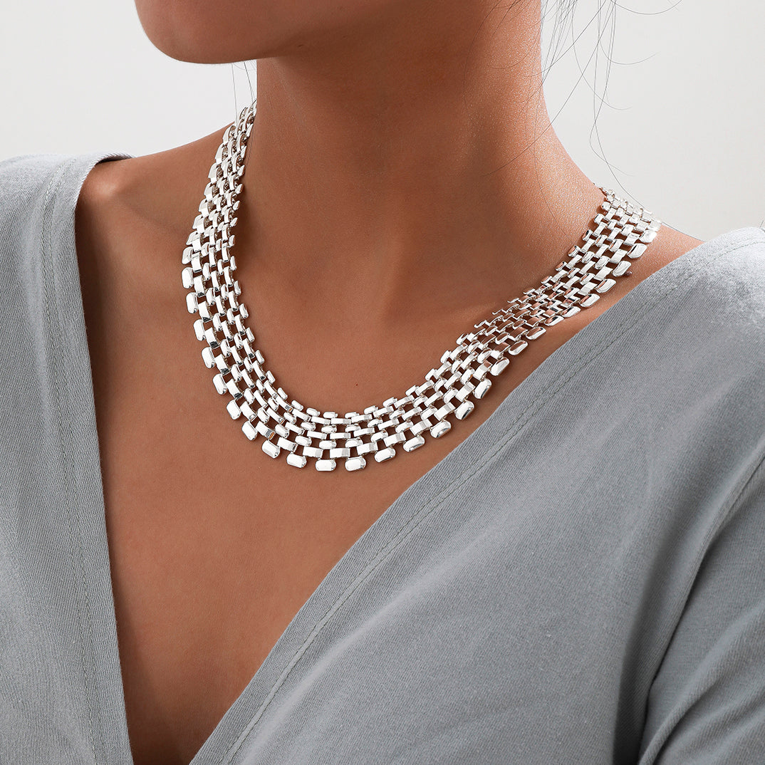 Big Iron Metal Chunky Thick Chain Necklace