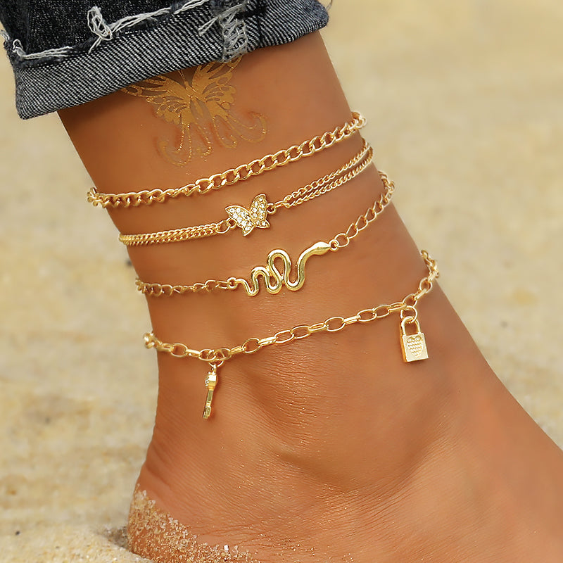 Bohemia Barefoot Beach Chain Anklet