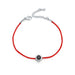 Lobster Clasp Red Thread Bracelet-Charm Bracelets-Kirijewels.com-Black-Kirijewels.com