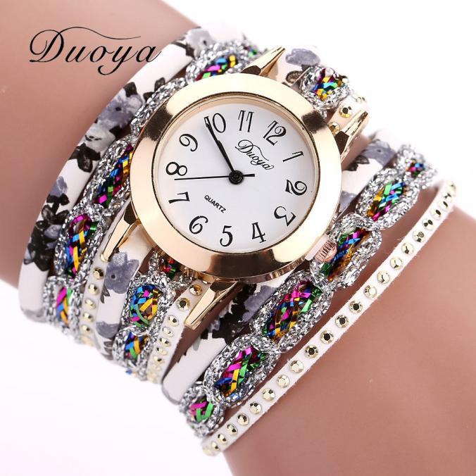 Luxury Gemstone Flower Wrist Watch - Kirijewels.com