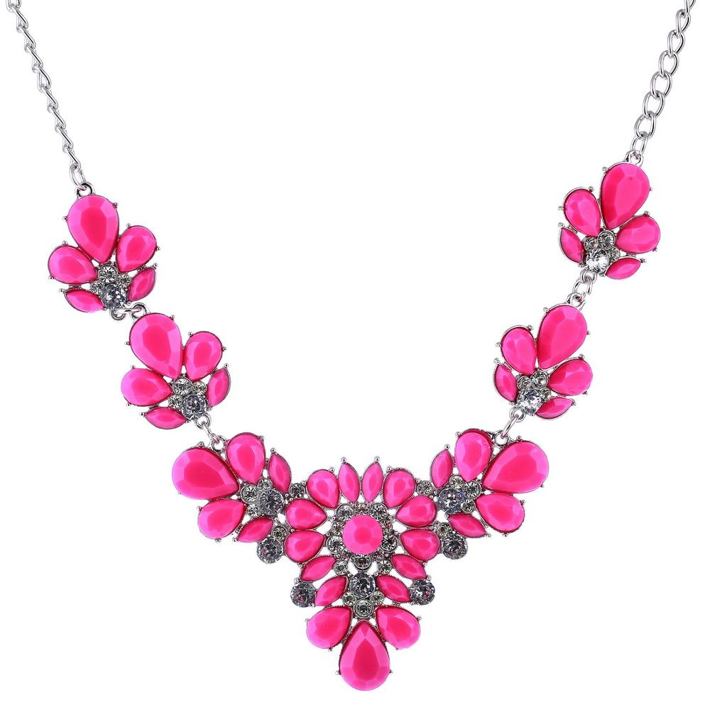 Colorful Flower Beaded Necklace