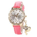 Luxury Diamond Leather Band Cat Wrist Watch-Women's Watches-Kirijewels.com-Hot Pink-China-Kirijewels.com