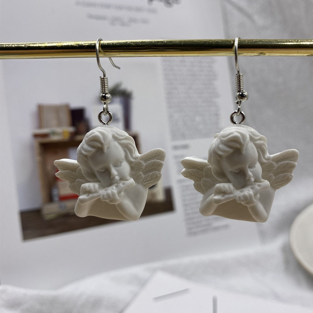 Cupid Angel Drop Earrings