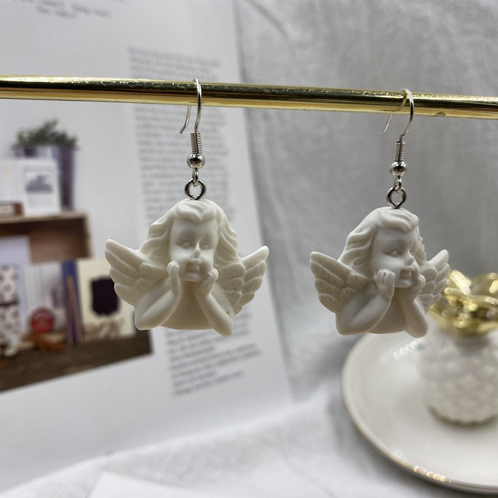 Cupid Angel Drop Earrings