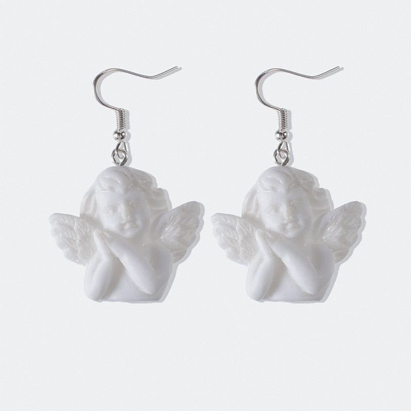 Cupid Angel Drop Earrings