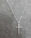 Wishbone Cross Necklace-Chain Necklaces-Kirijewels.com-silver-Kirijewels.com