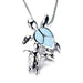 Mom And Baby Fire Opal Turtle Necklace - Kirijewels.com