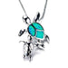 Mom And Baby Fire Opal Turtle Necklace - Kirijewels.com
