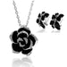 Flower Enamel Bridal Jewelry Set - Kirijewels.com