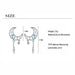 Hollow Moon Zircon Tassel Dangle Earrings - Kirijewels.com