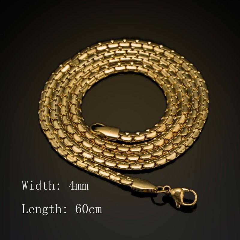 Stainless Steel Snake Chain Necklace-Necklace-Kirijewels.com-silver-Kirijewels.com